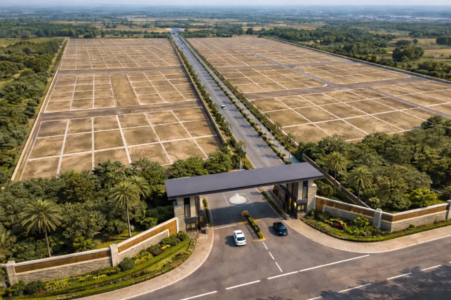 A empty plot in prabhas city 